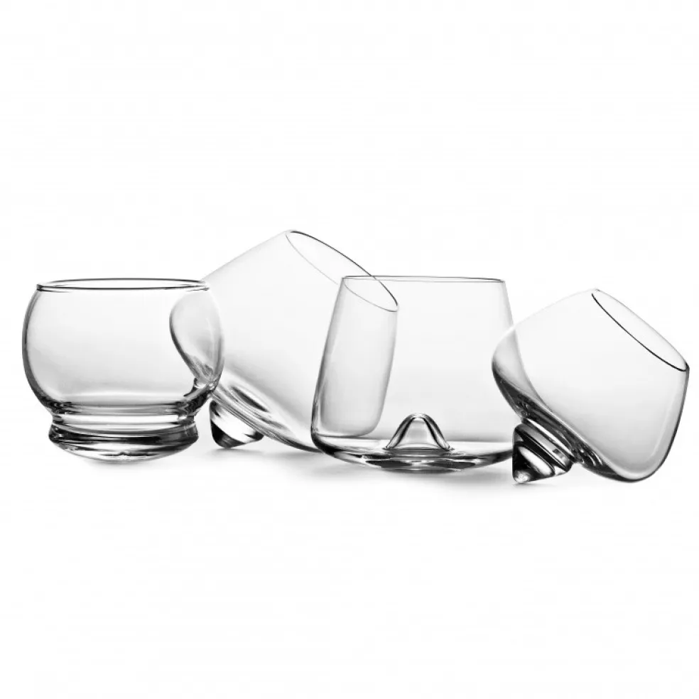 Rocking Glass Set 4 Stück