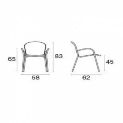 Ronda XS Gartenarmlehnstuhl