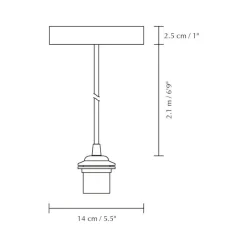 Rosette Kabelset zum Aufhängen