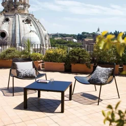 Round Lounge-Gartensessel