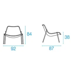 Round Lounge-Gartensessel