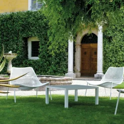 Round Snacktisch/ Garten-Beistelltisch 100x70x45cm