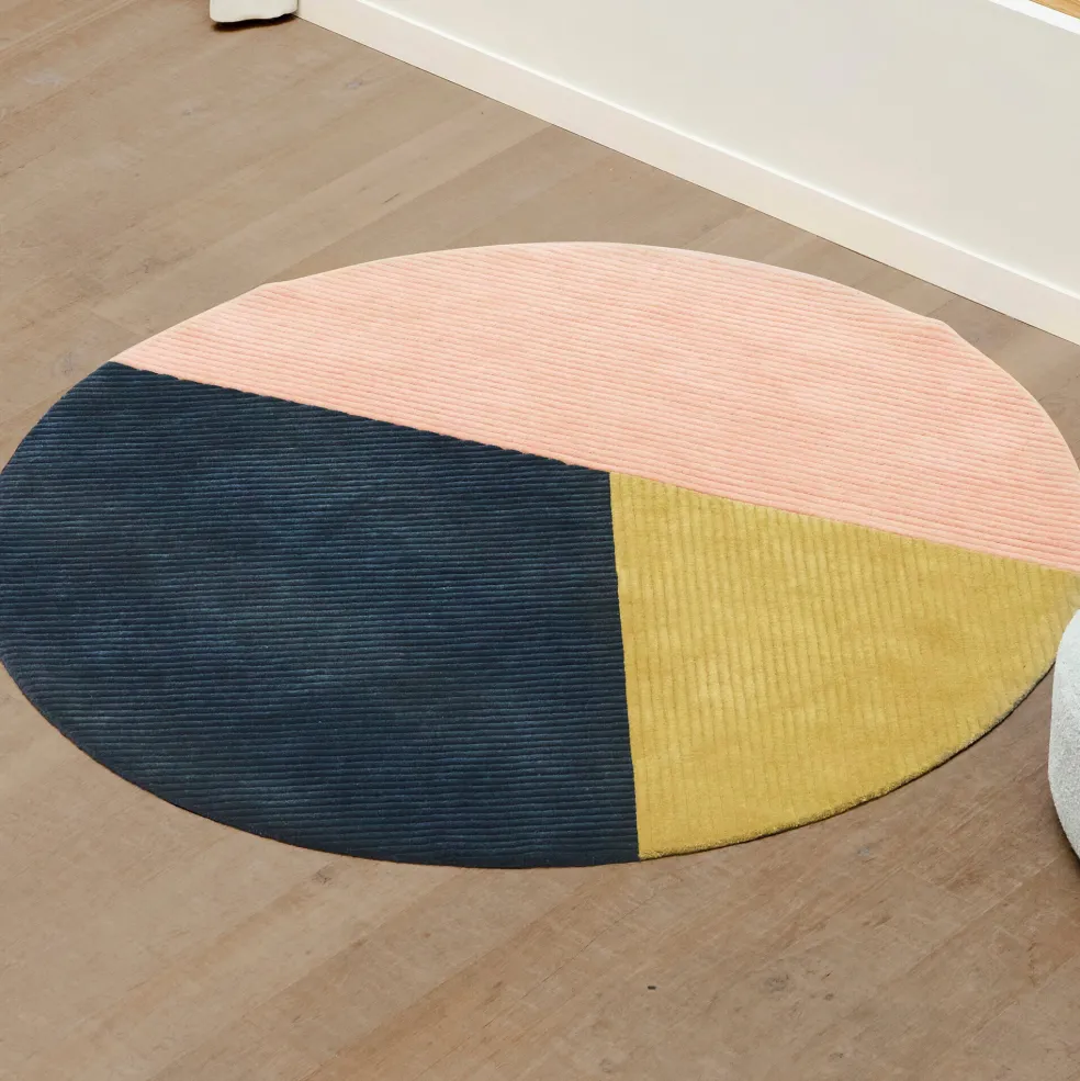 Row Neuseeland-Wollteppich Rund Ø200cm