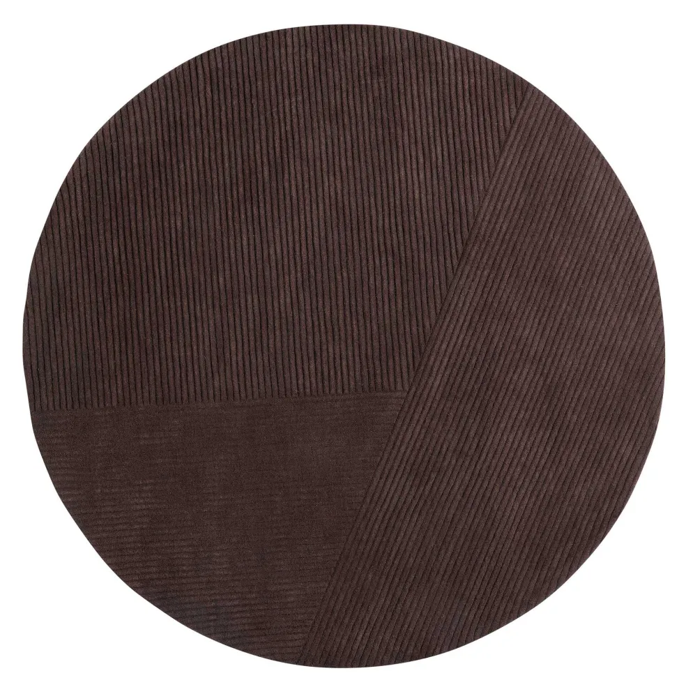 Row Neuseeland-Wollteppich Rund Ø200cm