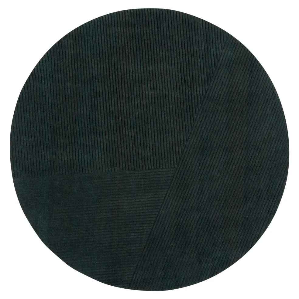 Row Neuseeland-Wollteppich Rund Ø200cm