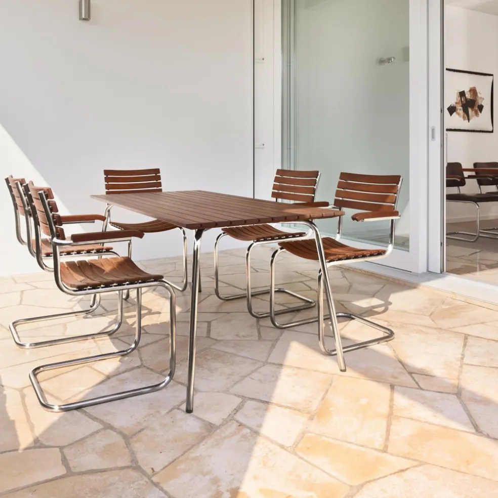 S 40 F Freischwinger Gartenarmlehnstuhl