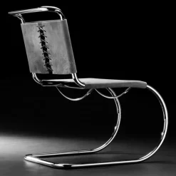 S 533 L Freischwinger Stuhl Kernleder