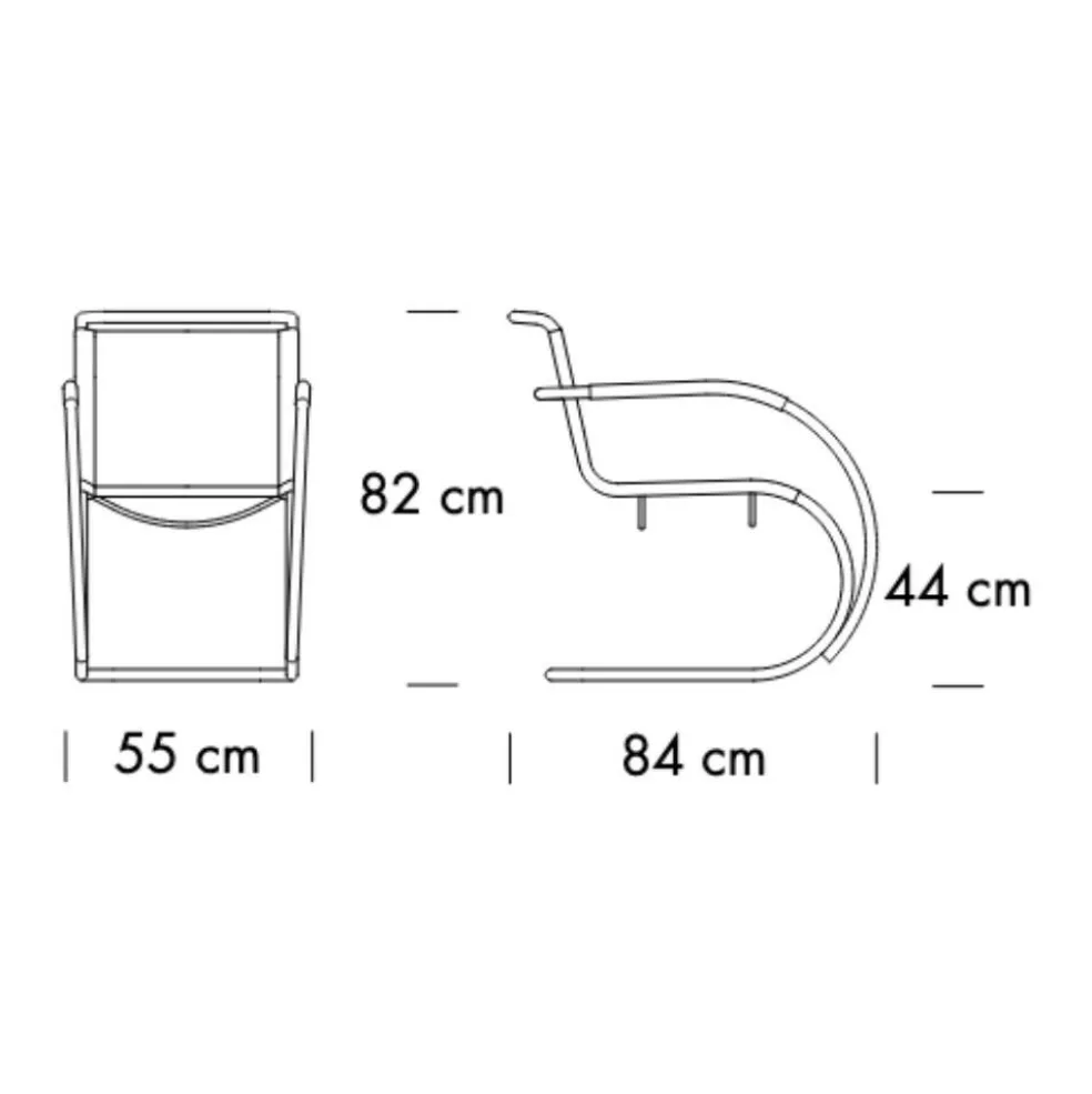 S 533 LF Freischwinger Armlehnstuhl