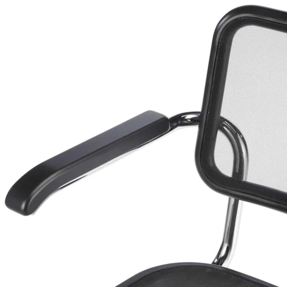 S 64 N Freischwinger Armlehnstuhl Buche