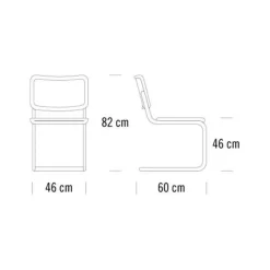 S 32 N Freischwinger Stuhl Buche