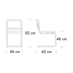 S 32 SPV Freischwinger gepolstert