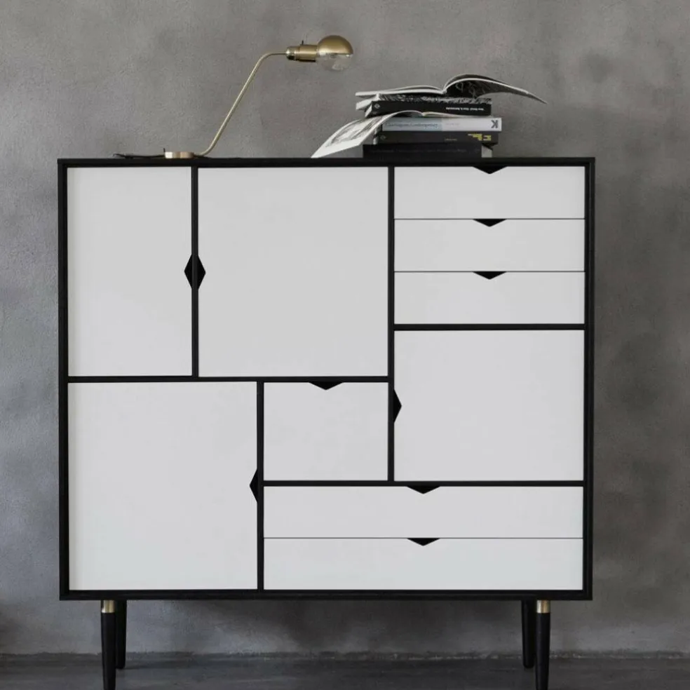 S3 Highboard Fronten weiß