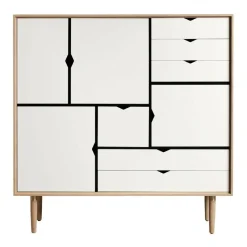S3 Highboard Fronten weiß