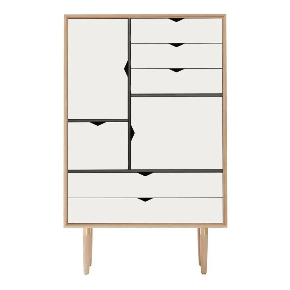 S5 Highboard Fronten weiß
