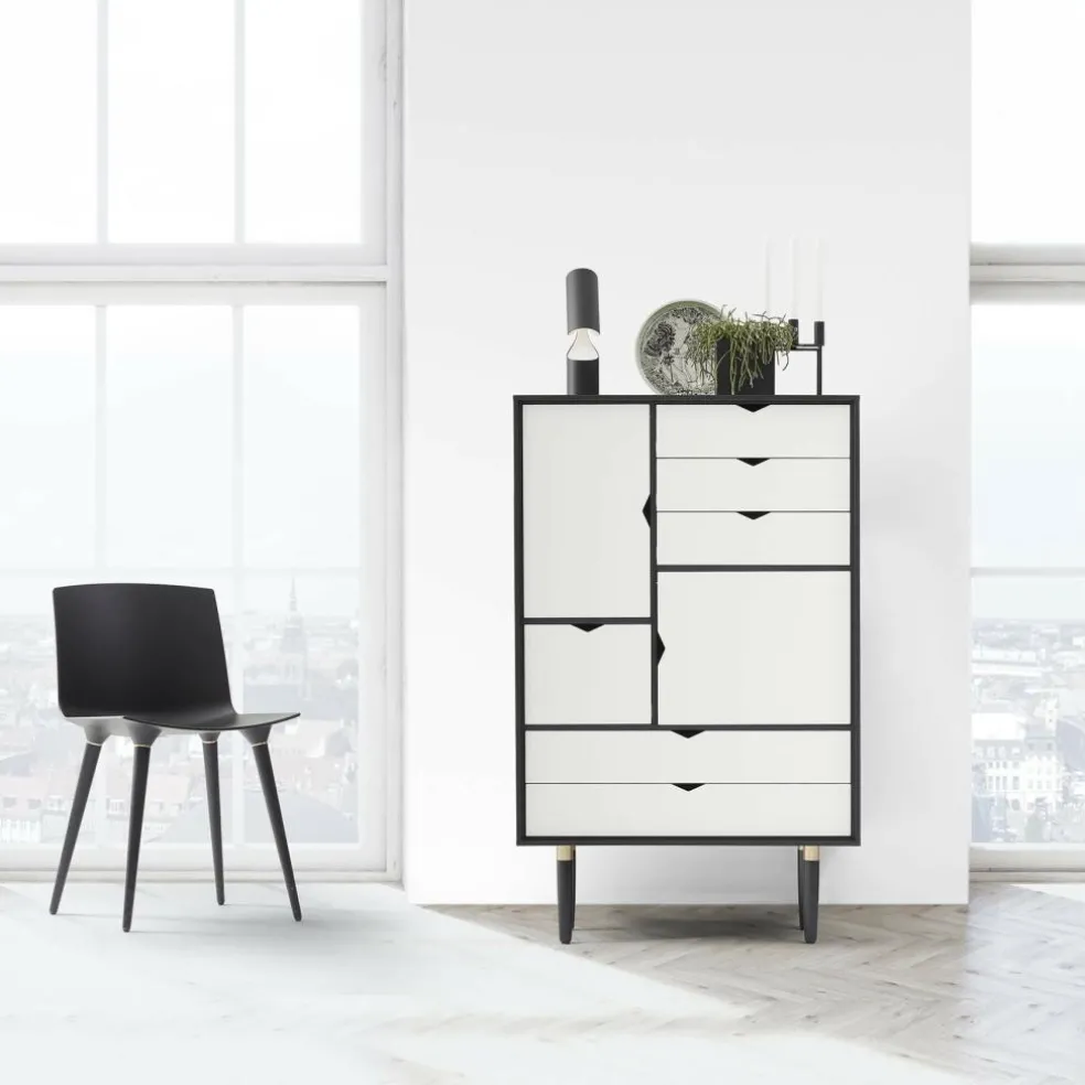 S5 Highboard Fronten weiß