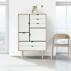S5 Highboard Fronten weiß