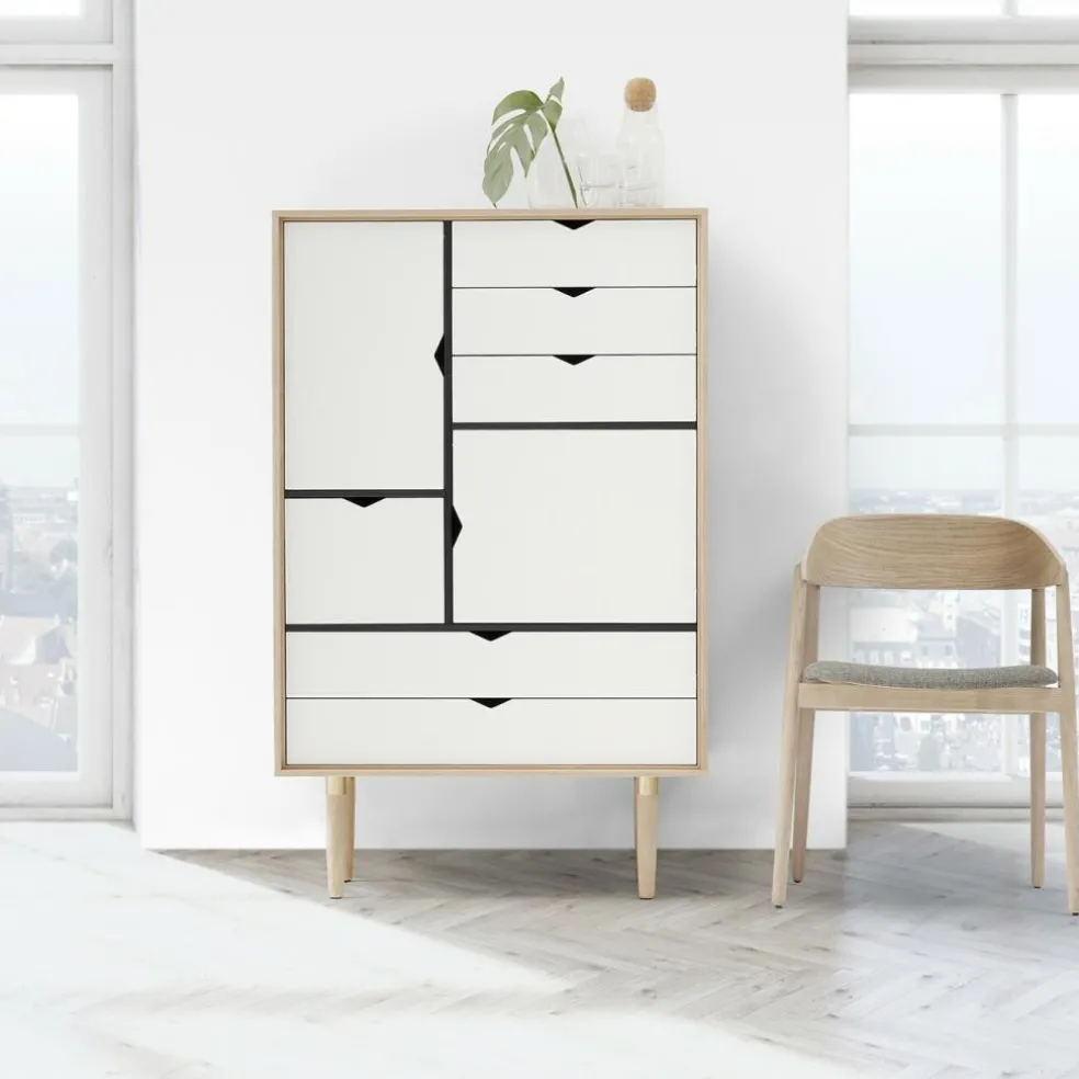 S5 Highboard Fronten weiß