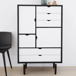 S5 Highboard Fronten weiß