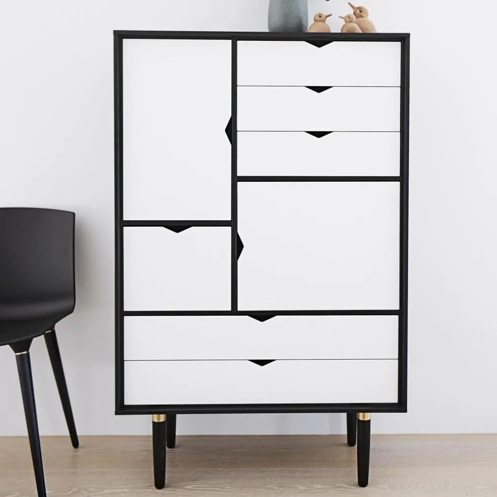 S5 Highboard Fronten weiß