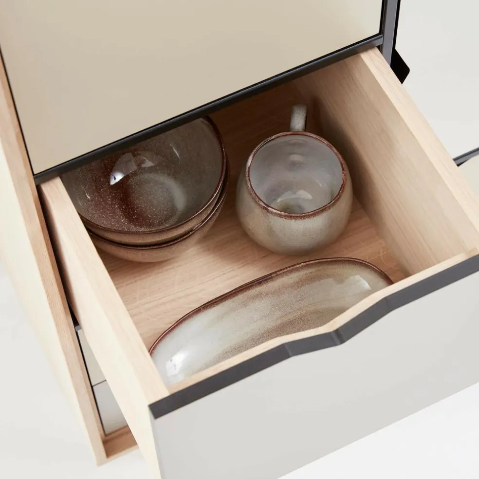 S5 Highboard Fronten weiß