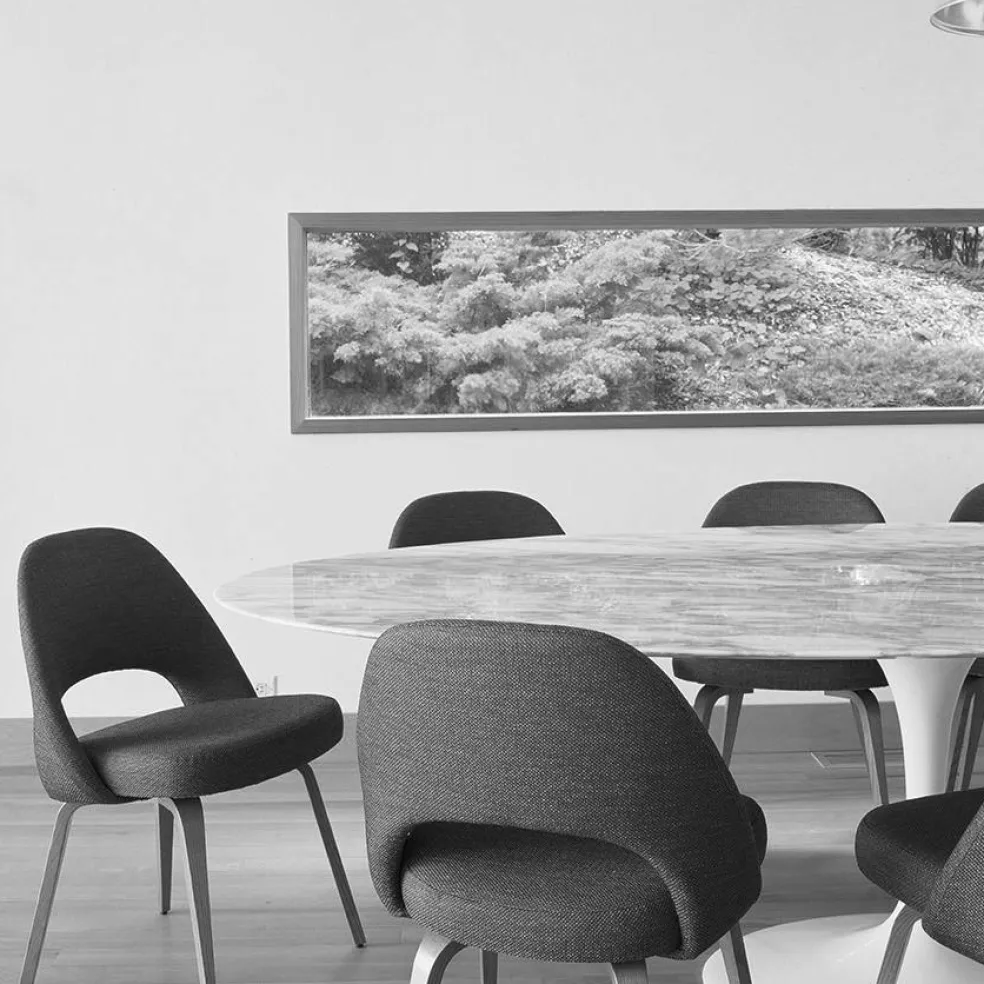 Saarinen Conference Stuhl Gestell walnuss