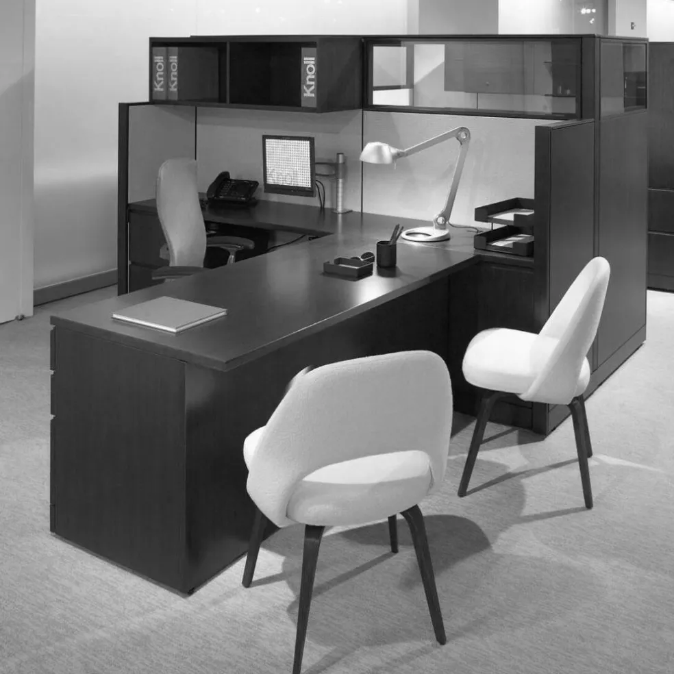 Saarinen Conference Stuhl Gestell walnuss