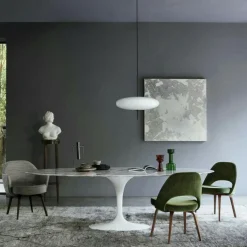 Saarinen Esstisch oval 198cm Marmor