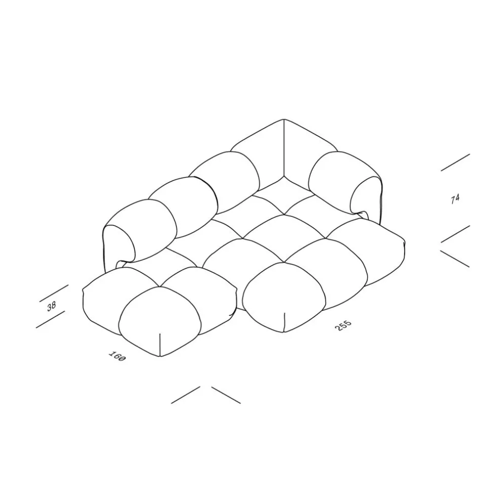 Sander 06 3-Sitzer Sofa Rechts