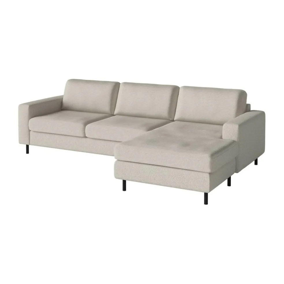 Scandinavia 3-Sitzer Sofa mit Chaise Longue rechts