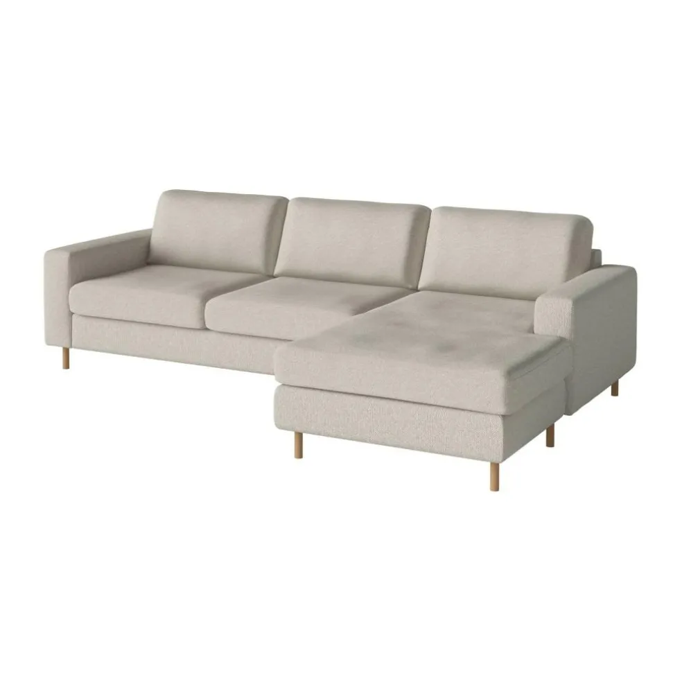 Scandinavia 3-Sitzer Sofa mit Chaise Longue rechts