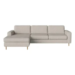 Scandinavia 3-Sitzer Sofa mit Chaise Longue links