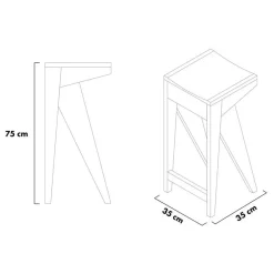 Schulz Barhocker 75cm