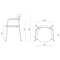 Scope Armlehnstuhl Leder