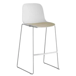 Seela S321 Barhocker Sitzfläche Eiche H75cm