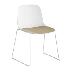 Seela S310 Stuhl Kufengestell Weiß