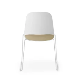Seela S310 Stuhl Kufengestell Weiß
