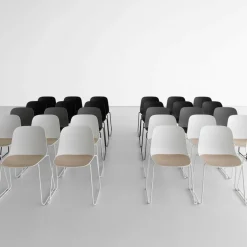 Seela S310 Stuhl Kufengestell Weiß