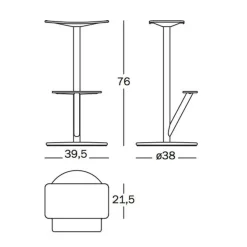 Sequoia Barhocker H 76cm