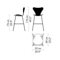 Serie 7™ Barhocker