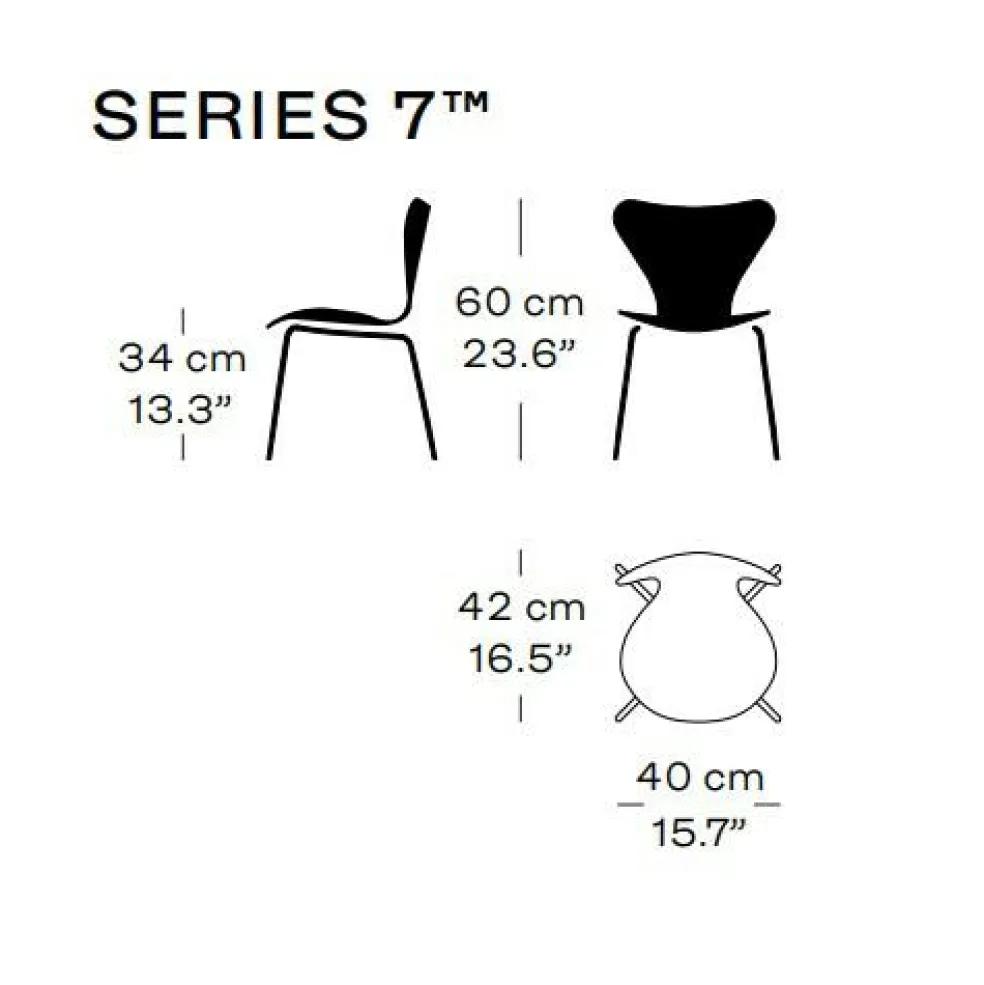Serie 7™ Kinderstuhl verchromt