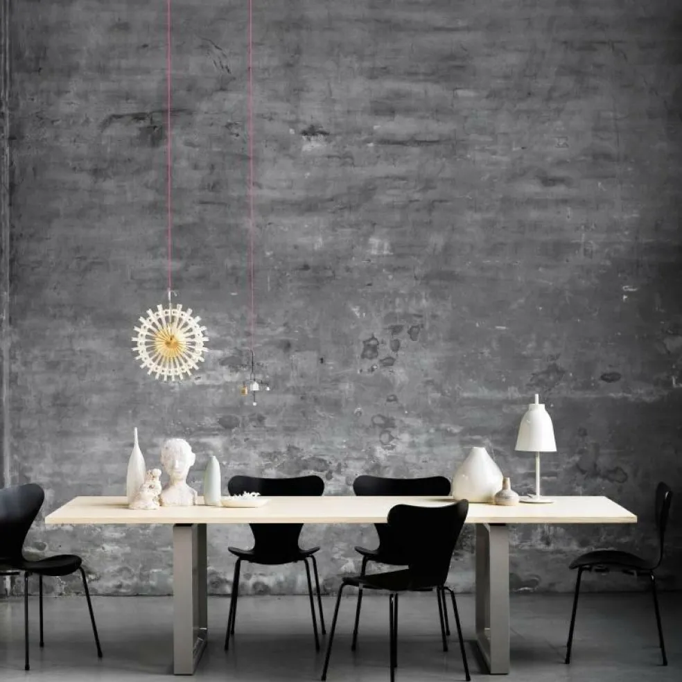 Serie 7™ Stuhl gefärbte Esche Gestell Verchromt 4er Set