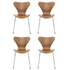 Serie 7™ Stuhl Naturfurnier 4er Set
