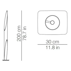 Shakti 200 Stehleuchte Fuß satiniert