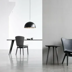 Shell Stuhl Eiche Schwarz