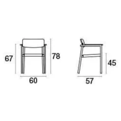 Shine Gartenarmlehnstuhl Teak