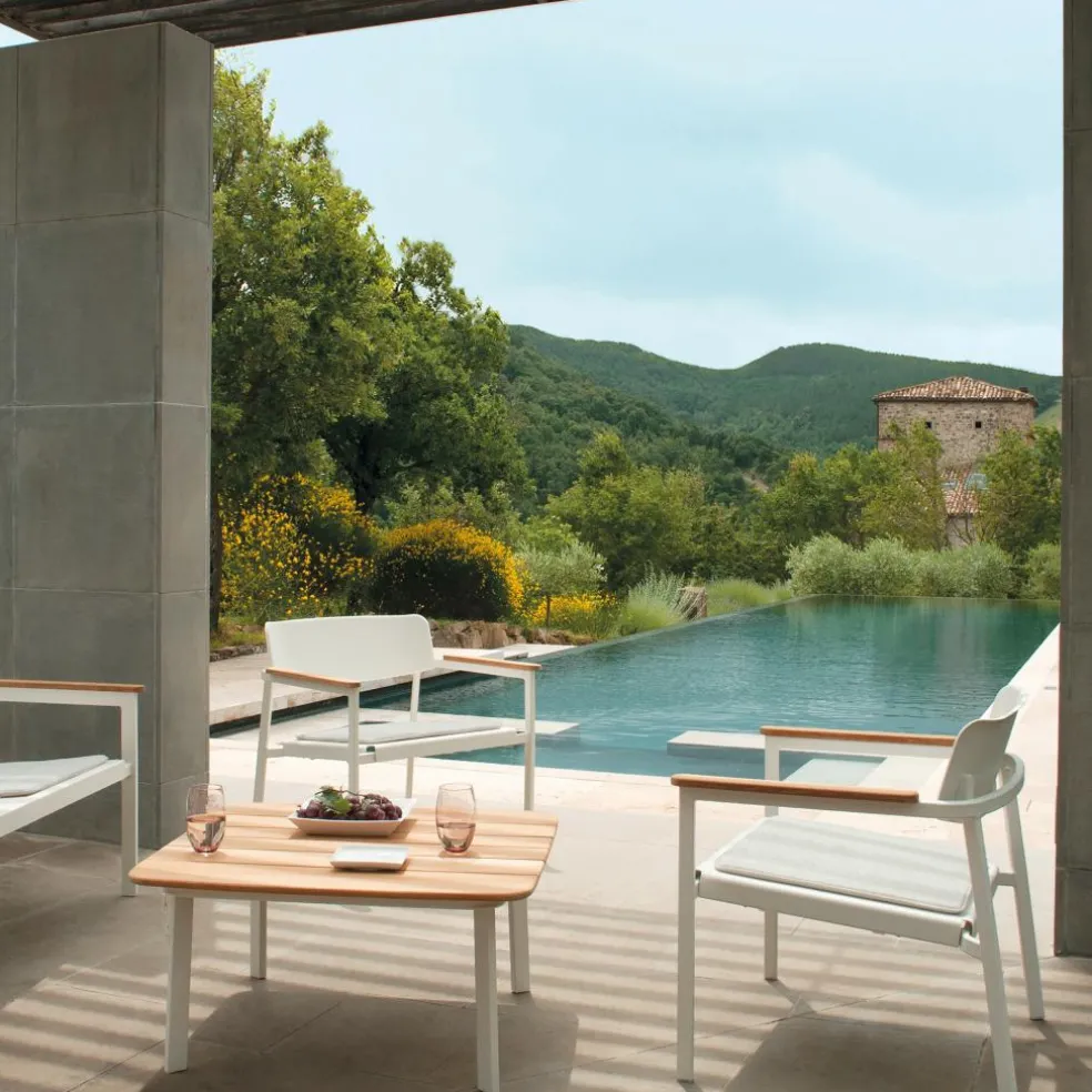 Shine Lounge Gartenarmlehnstuhl Teak