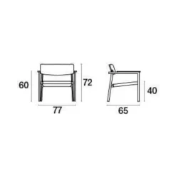 Shine Lounge Gartenarmlehnstuhl Teak