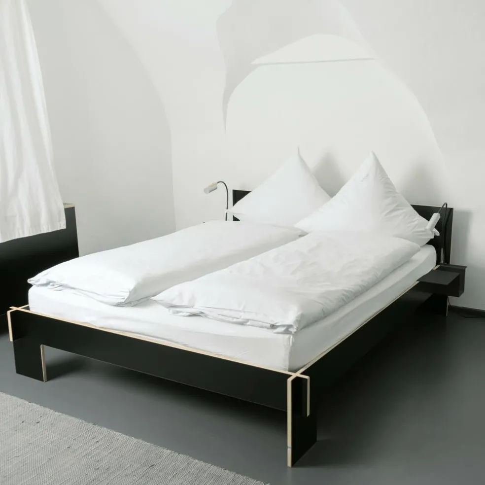 Siebenschläfer Doppelbett 160x200cm mit Kopfteil