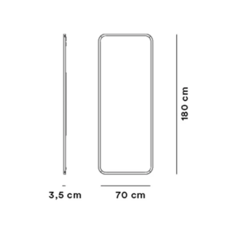 Silhouette Wandspiegel 70x180cm