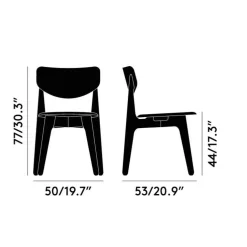 Slab Stuhl gepolstert